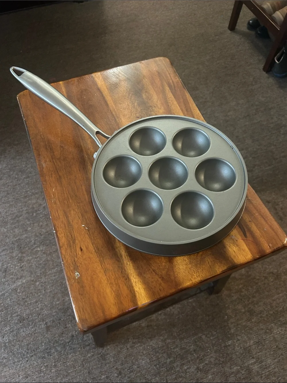 Nordic Wear Ebelskiver Pancake Preferred Tone Cast Aluminum Handle
